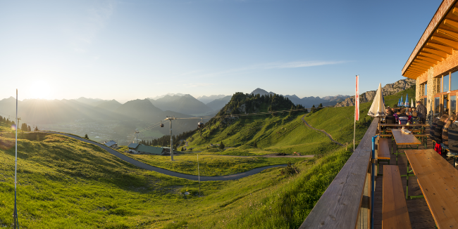 Ausblick Hahnenkamm in Höfen
