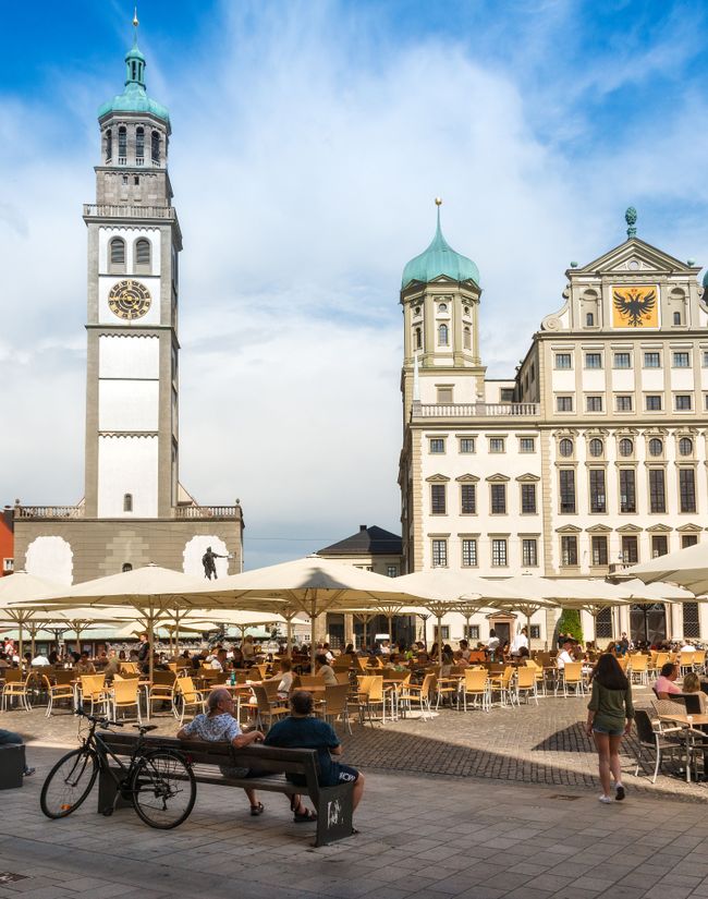 Augsburger Rathaus und Perlachturm 